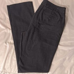 Dark grey plaid pants by charter Club. Very classy and has a Burberry look. Sz 4